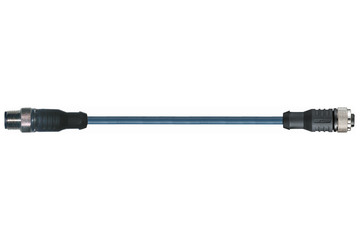 chainflex® 傳感器/制動器電纜，直角M12 x 1，CF.INI CF98