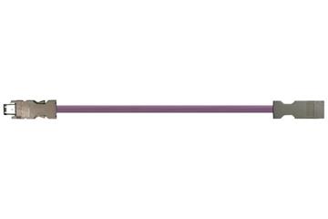 TPE-匯流排電纜 | 火線電纜，連接器 A：帶夾子的 Molex 插座 A，連接器 B：帶夾子的 Molex 插針 A