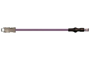 TPE-匯流排電纜 | 火線電纜，連接器 A：帶夾子的 Molex 插座 A，連接器 B：不帶夾子的 Molex 插座 B