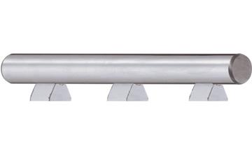 drylin® R 乾式科技滑軌不銹鋼軸，低支撐，EWUMSN，316 不銹鋼 (1.4571/AISI 316 Ti)
