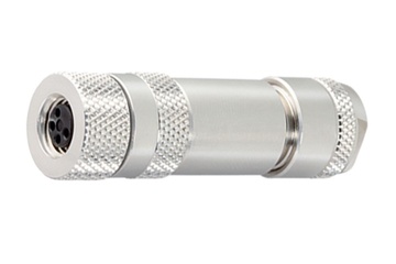 Binder M8電纜母頭，4.0-5.5mm，帶隔離網，螺釘端頭，IP67，UL列名