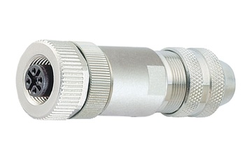 Binder M12-A電纜母頭，6.0-8.0mm，帶隔離網，螺釘端頭，IP67，UL