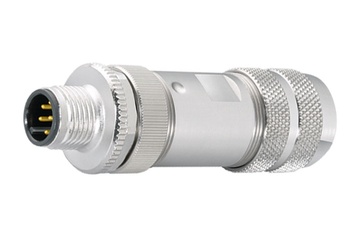 Binder M12-A電纜接頭，8.0-10.0mm，帶隔離網，螺釘端頭，IP67，UL