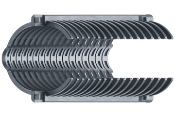 e-rib套件| 強化數控銑床中的波紋管| 標稱寬度：36mm