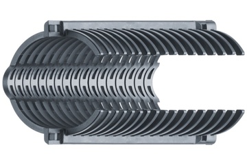 e-rib套件| 強化數控銑床中的波紋管| 標稱寬度：36mm