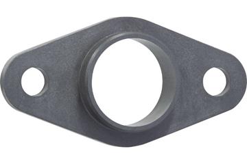 乾式軸承 iglidur® G材質，法蘭型軸承座(兩孔位)，mm