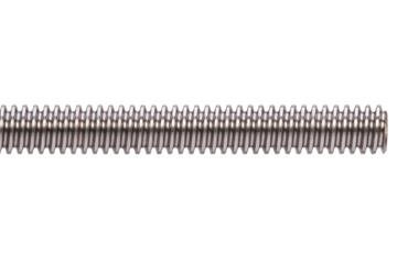 drylin® 梯形螺紋螺桿，左旋螺紋，不銹鋼