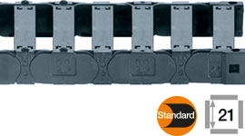 每個鏈節均有橫桿的拖鏈