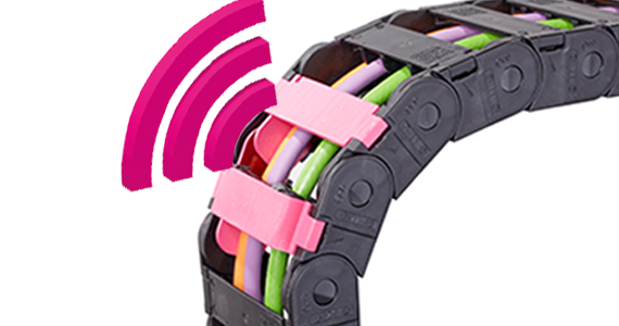 該系統可監測所有的 e-chain® 拖鏈類型的使用壽命