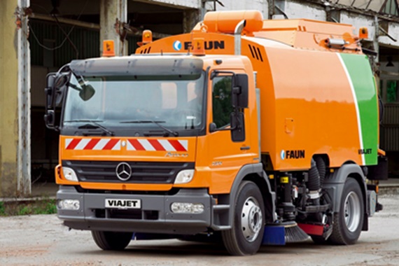FAUN Viatec GmbH 生產的道路清掃車採用 iglidur® 乾式科技軸承