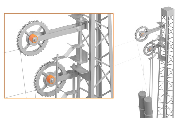 帶 iglidur 乾式科技軸承的車輪張緊器