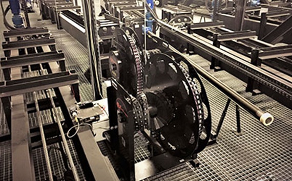 舞臺上空中的 e-spool