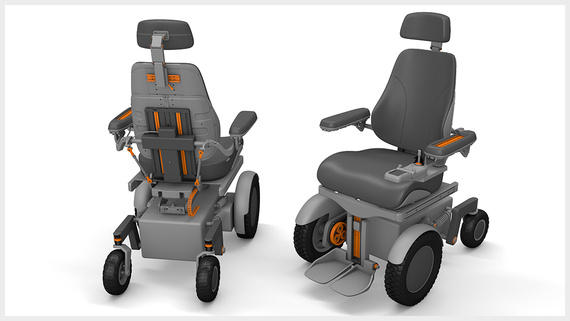 使用易格斯產品的輪椅