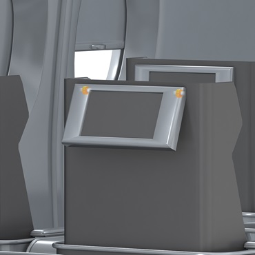 飛機內部：用於平板電腦安裝架的iglidur 滑動軸承