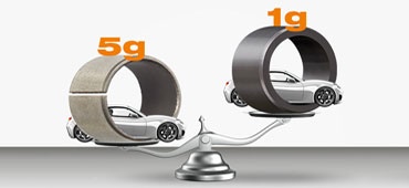 iglidur® 工程塑膠乾式軸承的重量優勢