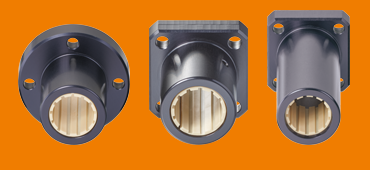 drylin® R 直線滑動軸承直線外殼，帶法蘭