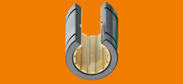 drylin® R 直線滑動軸承，用於支撐直線軸