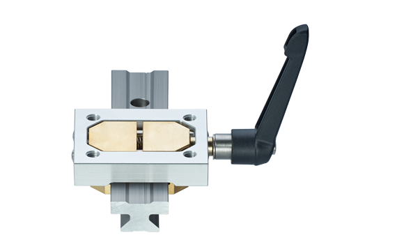 drylin® T 直線滑動軸承夾緊元件和手動夾具，用於直線導軌