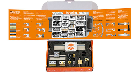 drylin® 直線滑動軸承直線導向系統樣品盒