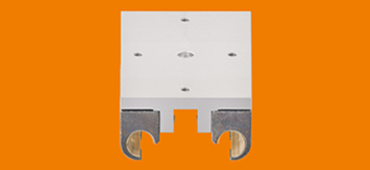 drylin® W 直線滑動軸承直線滑塊，配有混合滾柱軸承