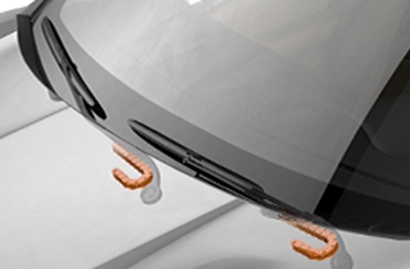 雨刷系統中的電線保護拖鏈