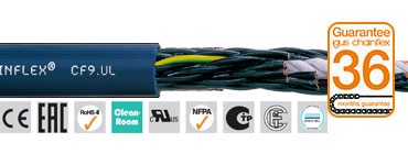 chainflex® 耐彎曲控制電纜 CF9.UL