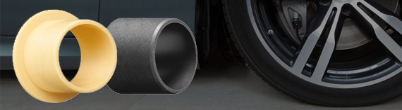 iglidur® 乾式軸承靠近汽車輪胎