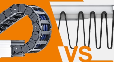 工程塑膠拖鏈和懸掛式電纜的比較