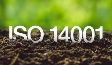 寫著ISO 14001的綠色地球