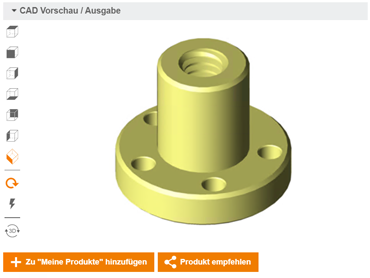 螺紋的 CAD 檔案配置器