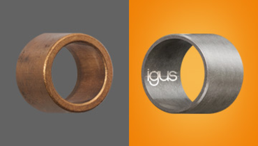 iglidur® 乾式科技軸承取代燒結軸承