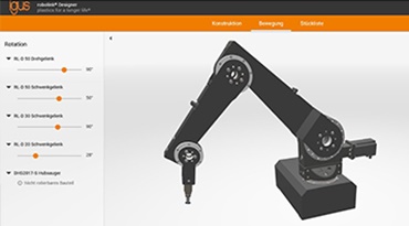 帶 robolink® D 機械手臂的 robolink® 設計器