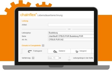 chainflex® 耐彎曲電纜使用壽命計算器