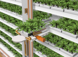 垂直拖鏈用於垂直農業