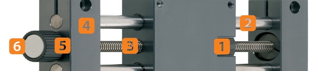 igus® 螺桿驅動線性滑台的橫截面