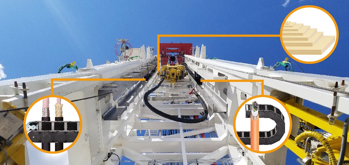 使用易格斯產品的頂部驅動器